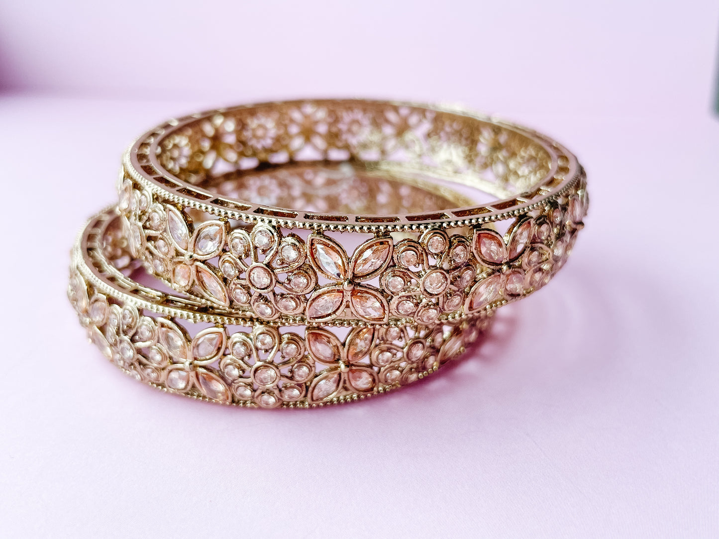 Gold Colour Bangle Pair