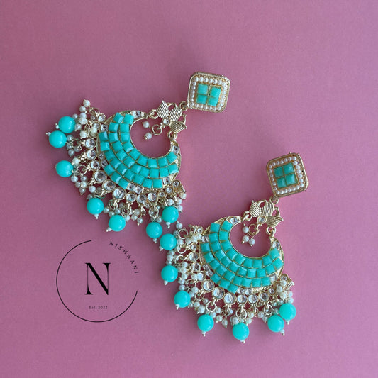 Raji Earrings Sea Green